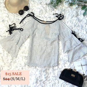 White Graphic Full Sleeve Blouse